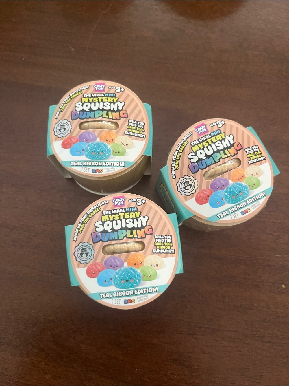 The Viral Mini Mystery Squishy Dumpling - Teal Ribbon Edition